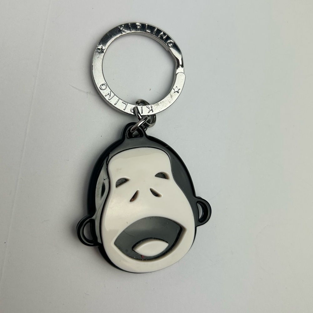 Rare Kipling Black and White Monkey Keychain